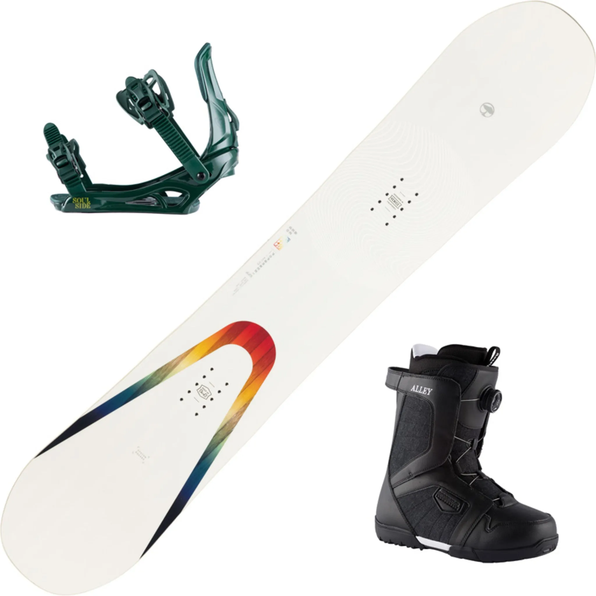 2023 Arbor Poparazzi Rocker Women's Snowboard with Boots and Bindings
