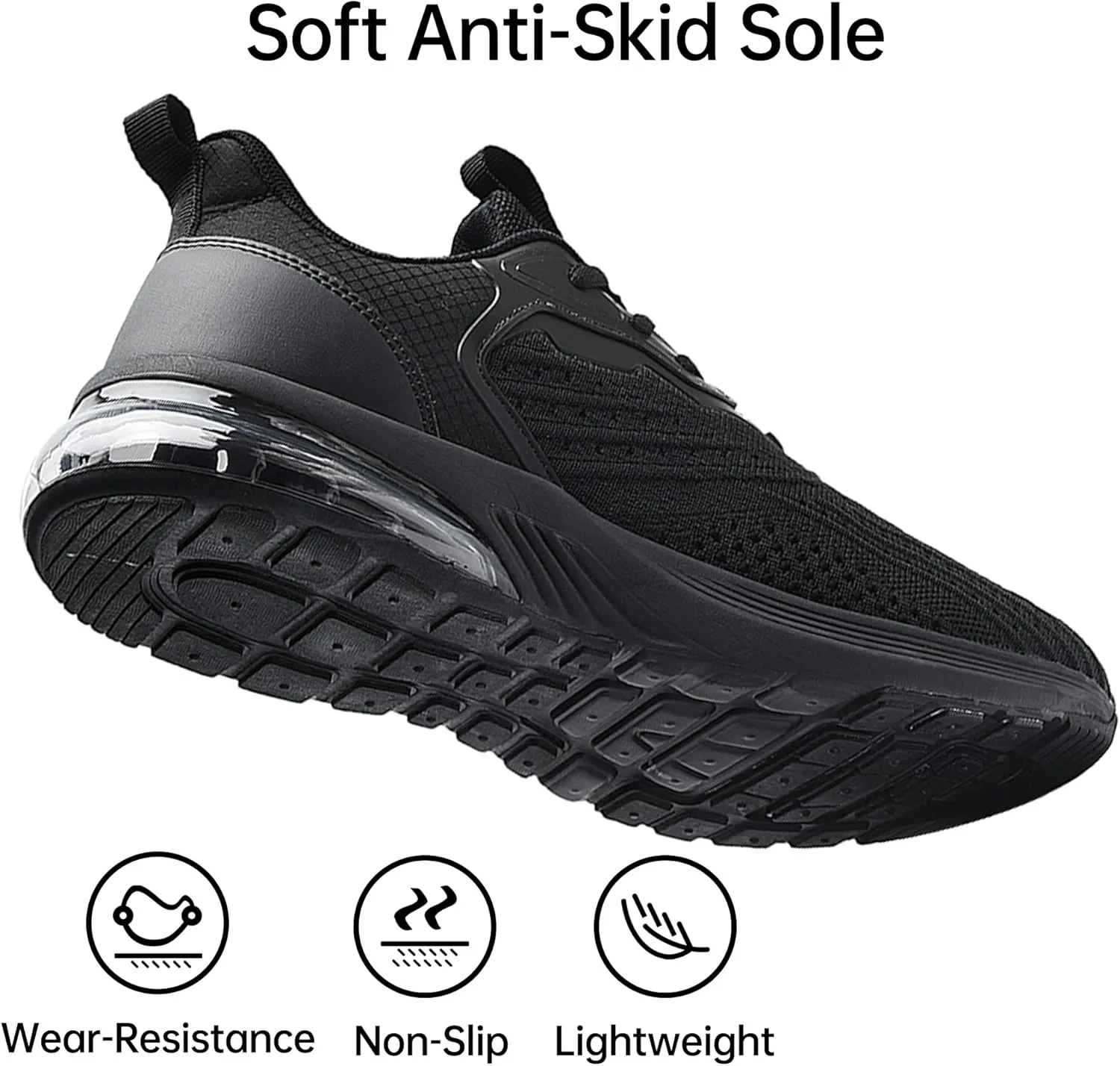 AUPERF Men's Running Shoes Lightweight Breathable Workout Footwear Walking Sports Tennis Sneaker