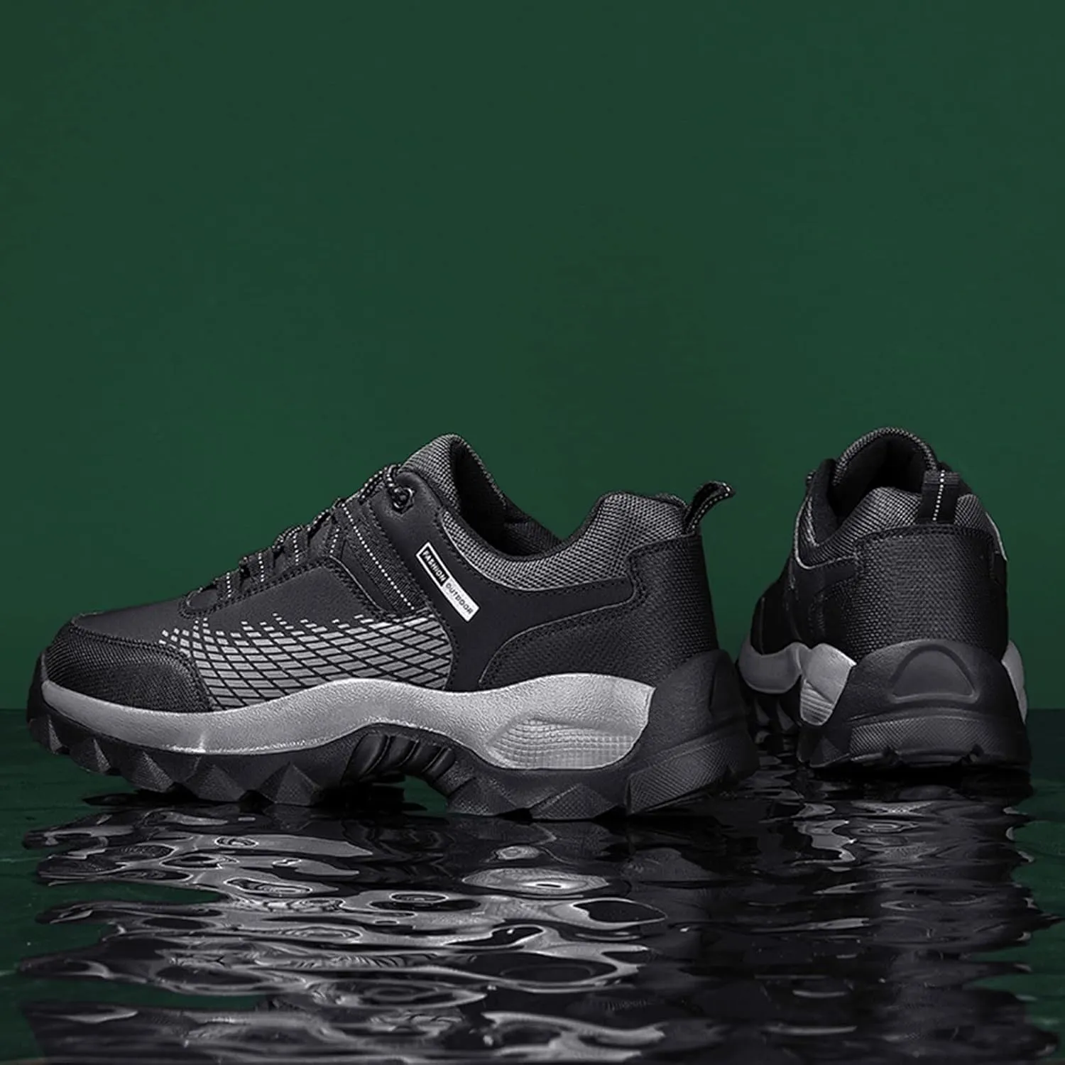 BORAMAX Men's Walking Shoes Lightweight Running Shoes Men's Outdoor Hiking Shoes Ultra Light Casual Non Slip Athletic Shoes