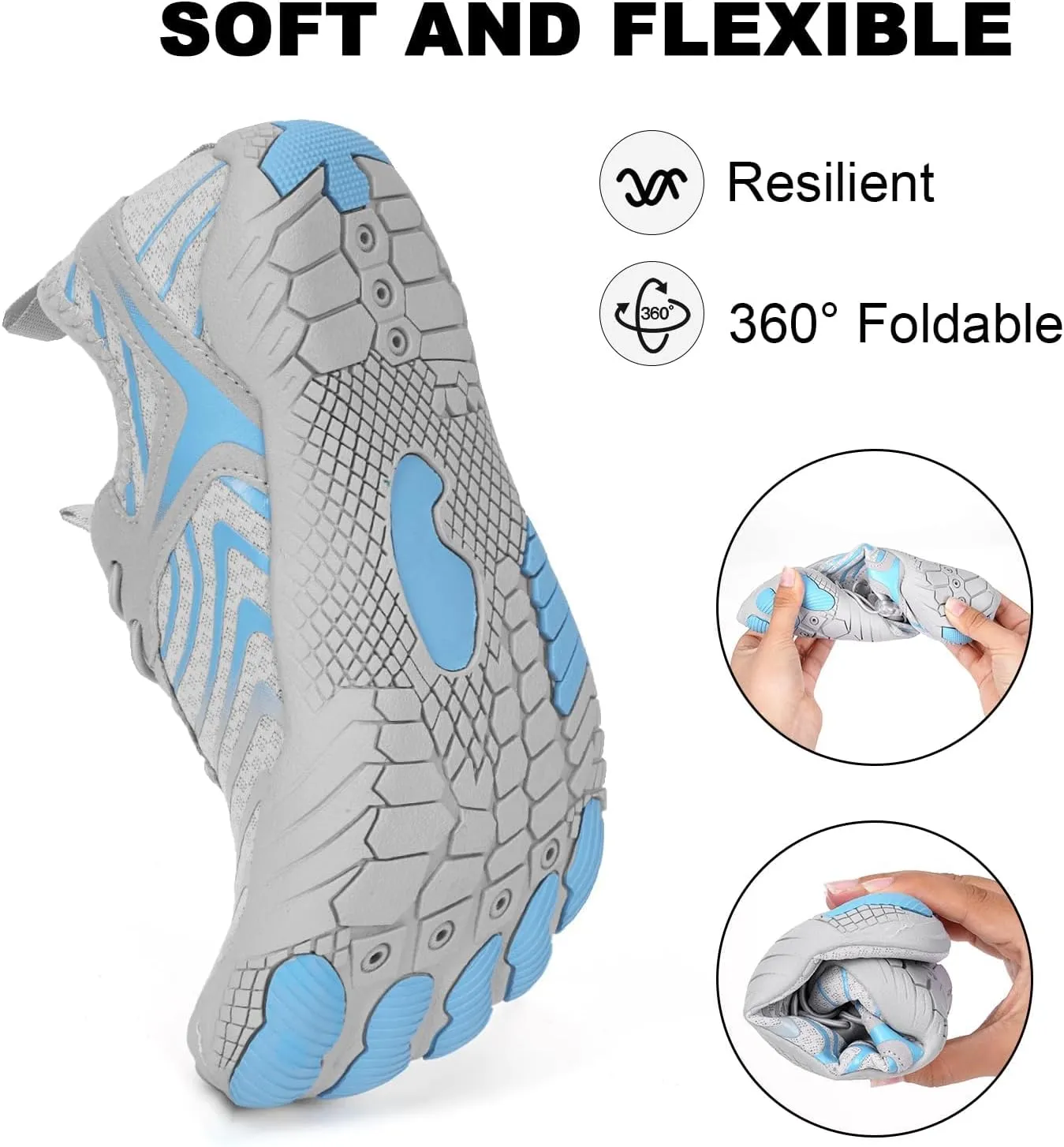 Breathable Barefoot Shoes for Women Men, Pro Barefoot Shoes with Wide Toe Box Healthy & Non-Slip Barefoot Shoes Unisex, Grounded Footwear Barefoot Walking Shoes, Athletic Outdoor Hiking Footwear
