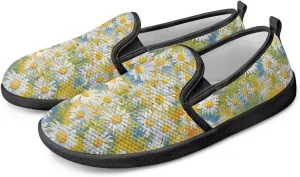 Canvas Slip On Shoes Women Casual Cozy Loafers Breathable Mesh Tennis Non-Slip Running Work Shoes for Trainer US 6-12