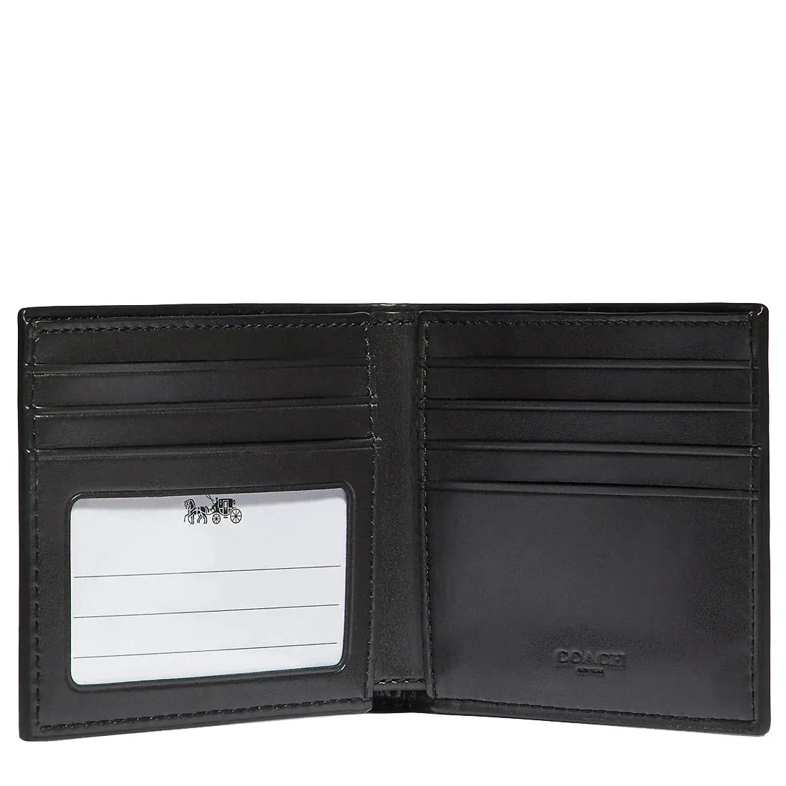 Coach Id Billfold Wallet In Signature Canvas Tan