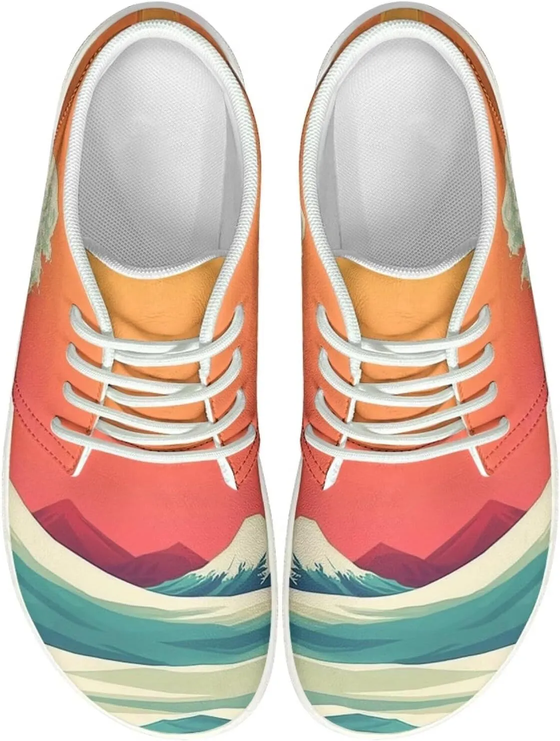 Coloranimal Barefoot Shoes Women Walking Shoes Wide Toe Box Shoes Travel Shoes Flats Comfortable Womens Athletic Shoes