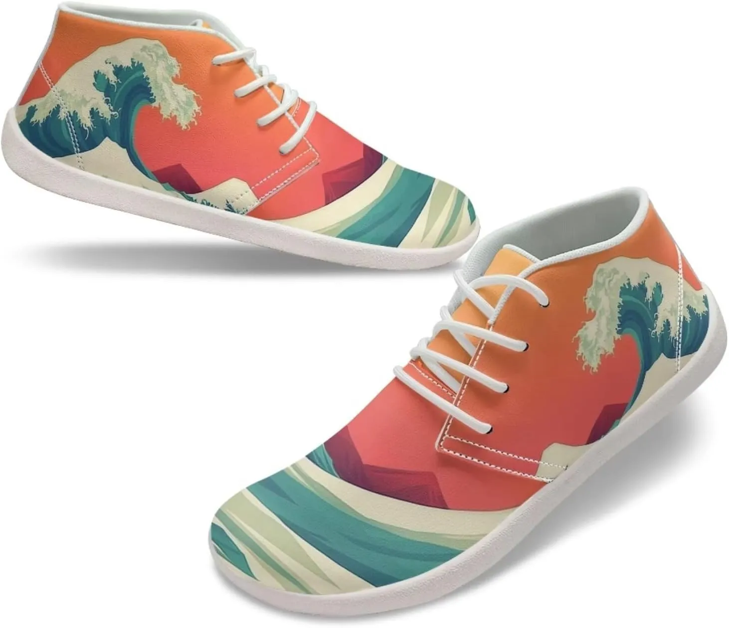 Coloranimal Barefoot Shoes Women Walking Shoes Wide Toe Box Shoes Travel Shoes Flats Comfortable Womens Athletic Shoes