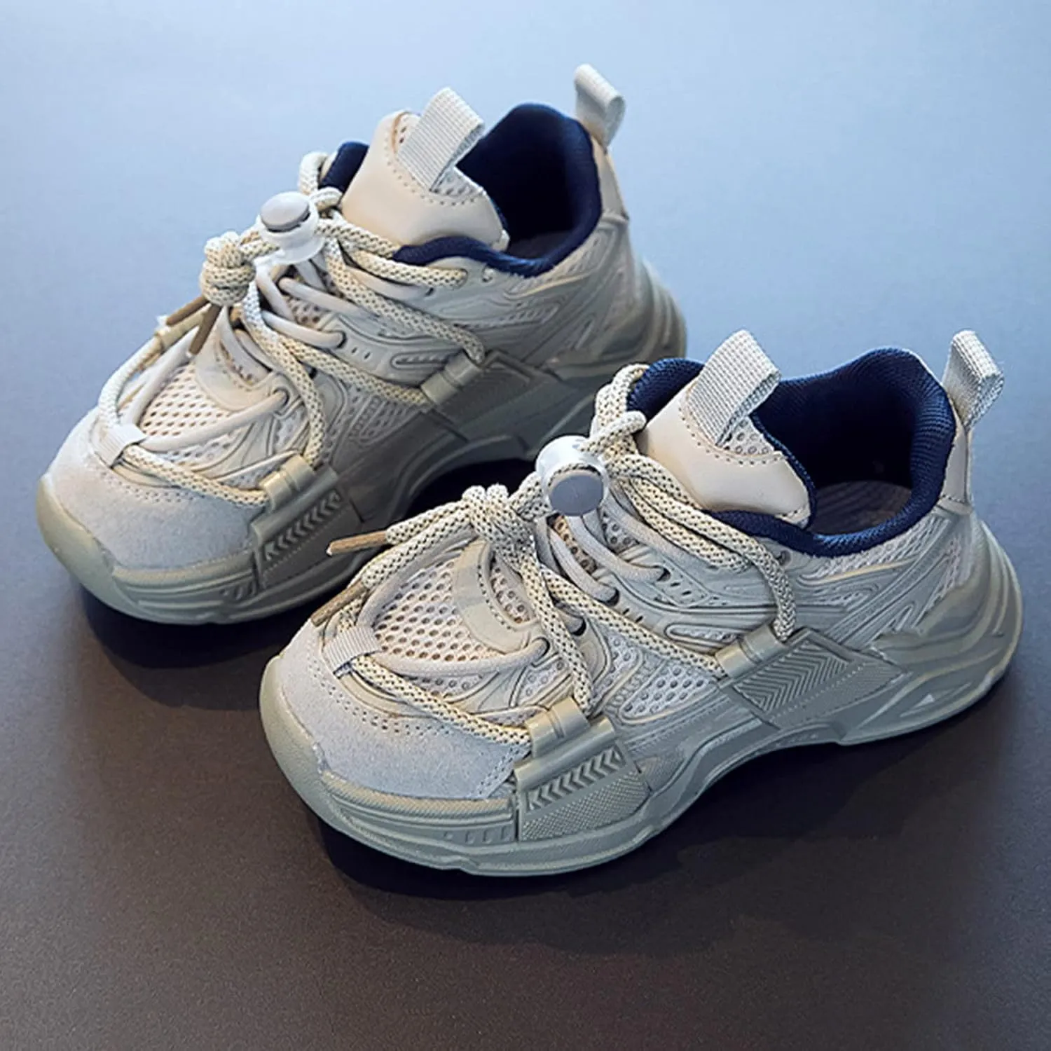Infant Baby Shoes Fashion Children Sports Shoes Thick Soles Non Slip Breathable Solid Tied Canvas Shoes