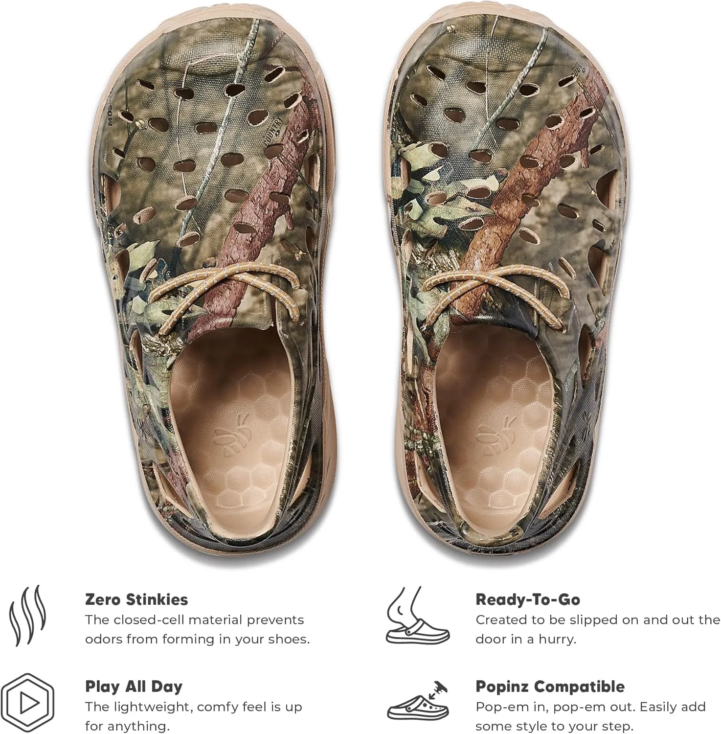 Joybees Kids Hiking Trekking Walking Shoes for Boys and Girls, Athletic Slip On, Water Resistant