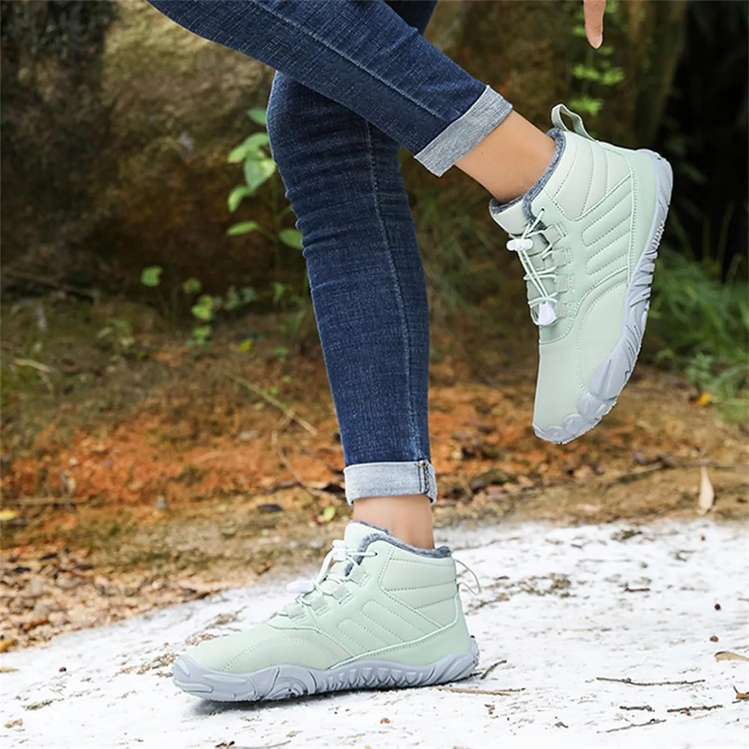 Men Work Boots Slip On Hiking Sneakers Ankle Ladies Womens Safety Shoes Business Casual Outdoor Booties Waterproof Breathable Lightweight Hike Grounded Footwear