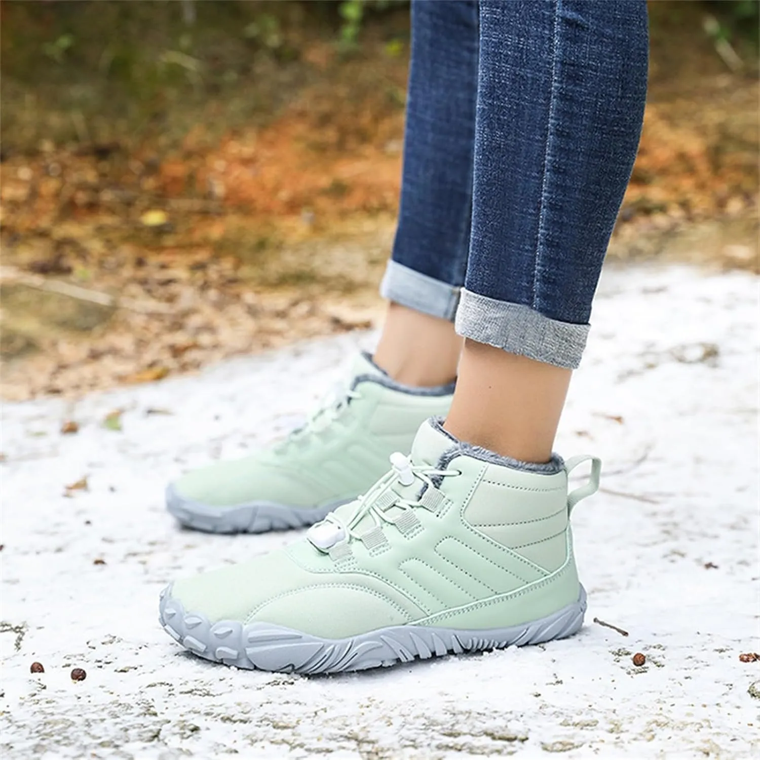Men Work Boots Slip On Hiking Sneakers Ankle Ladies Womens Safety Shoes Business Casual Outdoor Booties Waterproof Breathable Lightweight Hike Grounded Footwear
