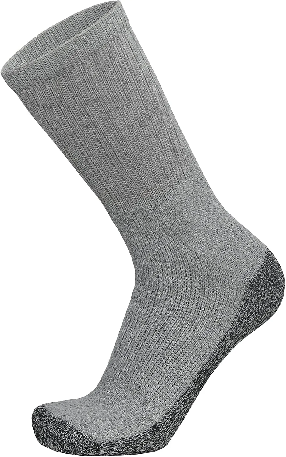 Mens Heavy Duty Steel Toe Work Cotton Socks, Thick Triple Cushioned Crew Socks