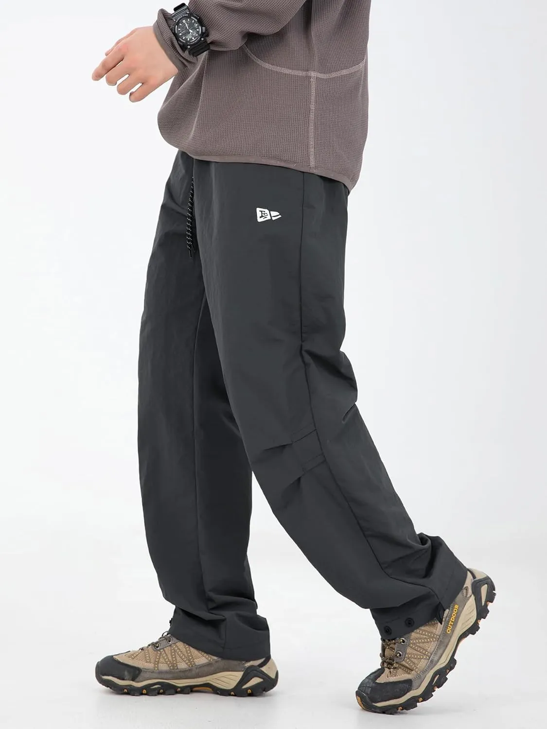 Mens Hiking Pants Cargo Outdoor Water Resistant Quick-Dry Pants Lightweight Drawstring Tactical Fishing Stretch Trousers