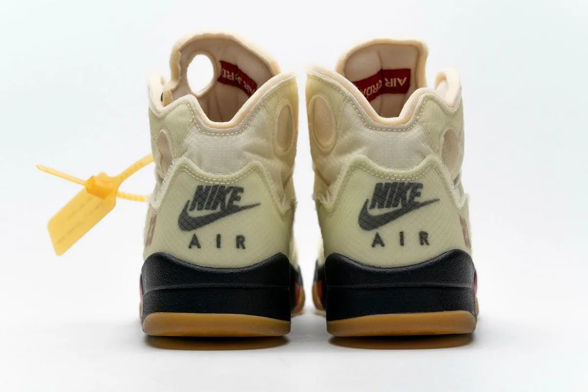 OFF WHITE AIR JORDAN 5 " SAIL "