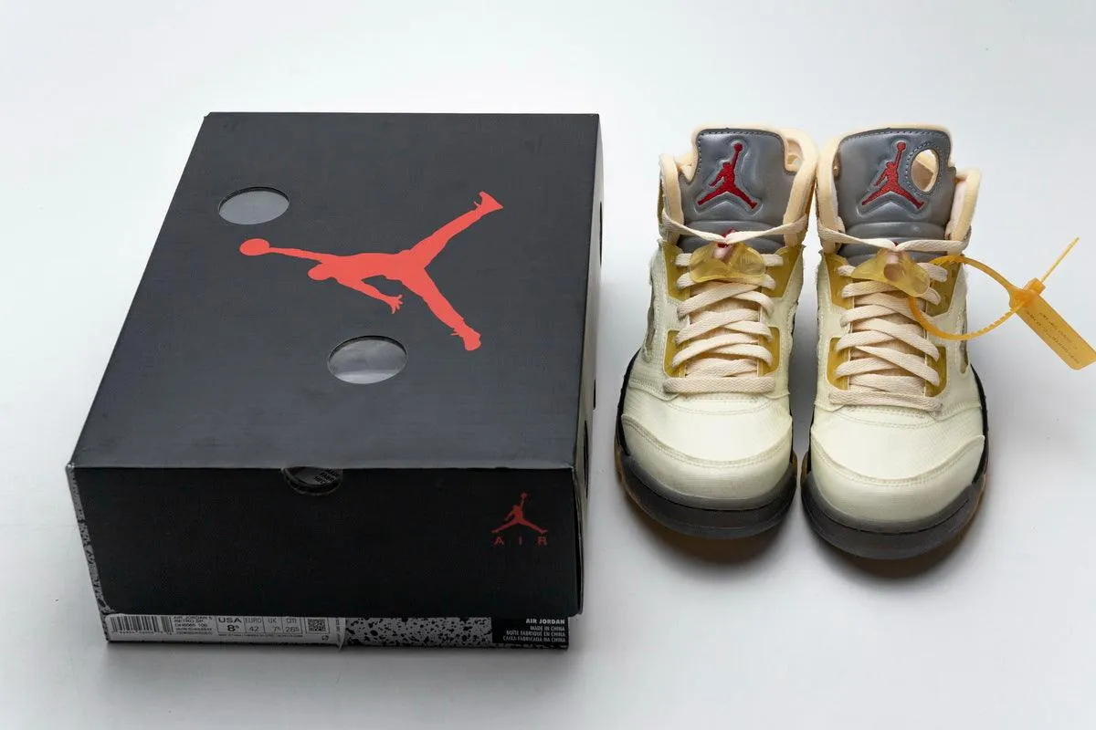 OFF WHITE AIR JORDAN 5 " SAIL "