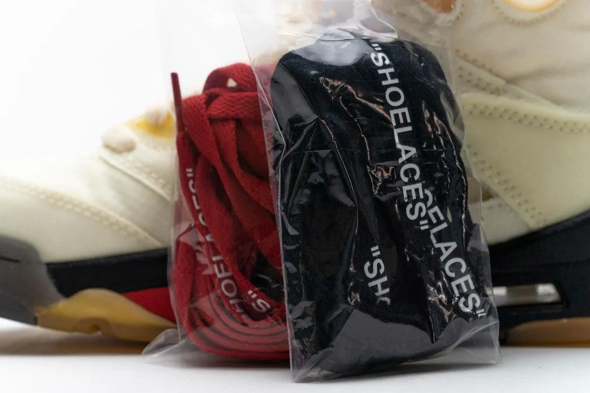 OFF WHITE AIR JORDAN 5 " SAIL "