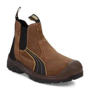 PUMA Men's Tanami Double Gore Brown Soft Toe Mid Industrial Shoe, 9.5