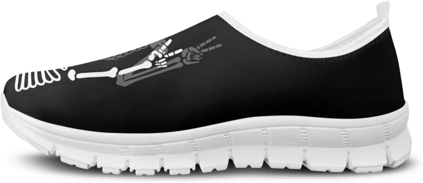 Pxjivorg Women's Art Painted Travel Shoes Shoes Slip On Casual Mesh Loafers Lightweight Comfort Fashion Outdoor Sneaker for Ladies US Size 5.5-11.5