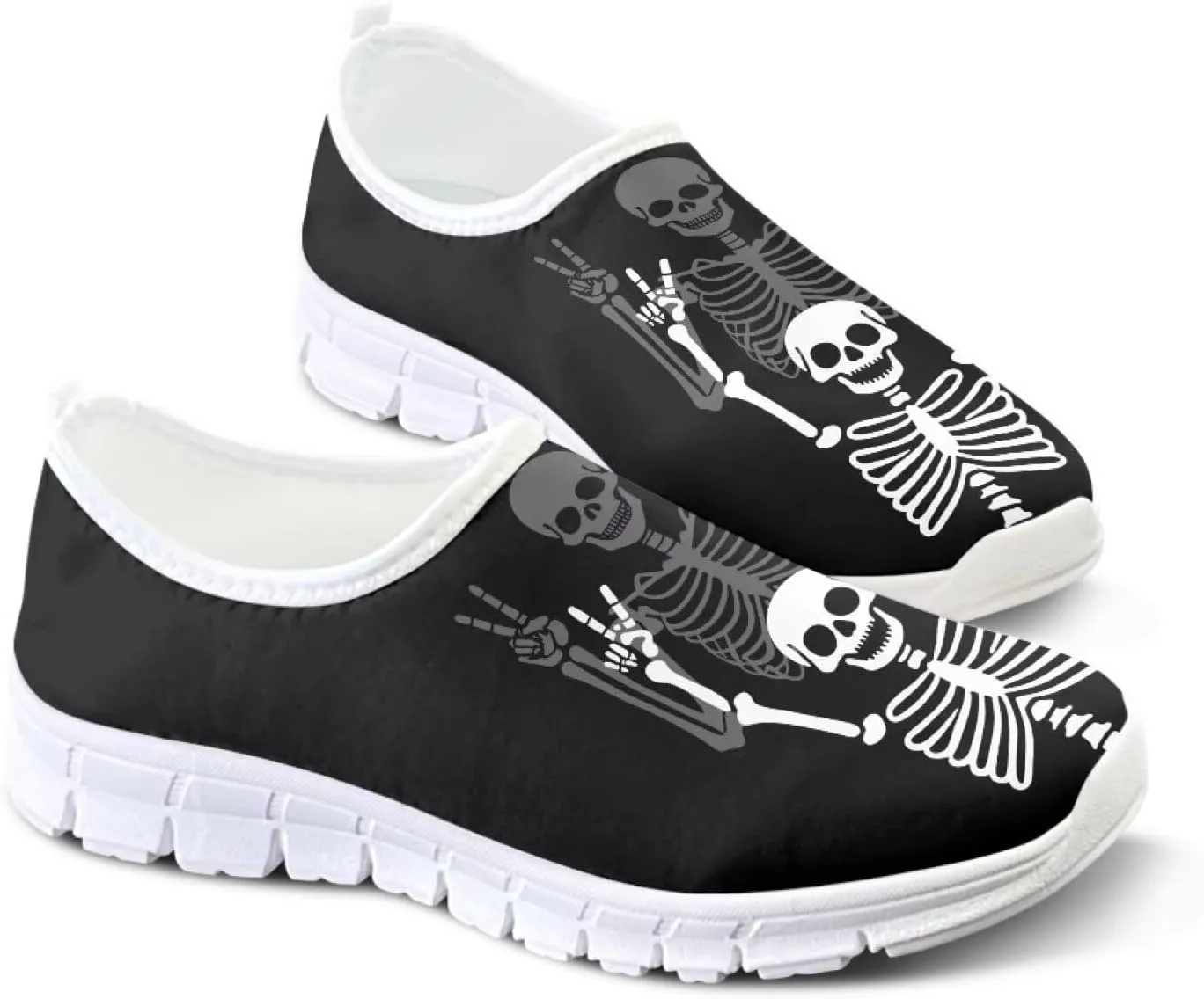 Pxjivorg Women's Art Painted Travel Shoes Shoes Slip On Casual Mesh Loafers Lightweight Comfort Fashion Outdoor Sneaker for Ladies US Size 5.5-11.5