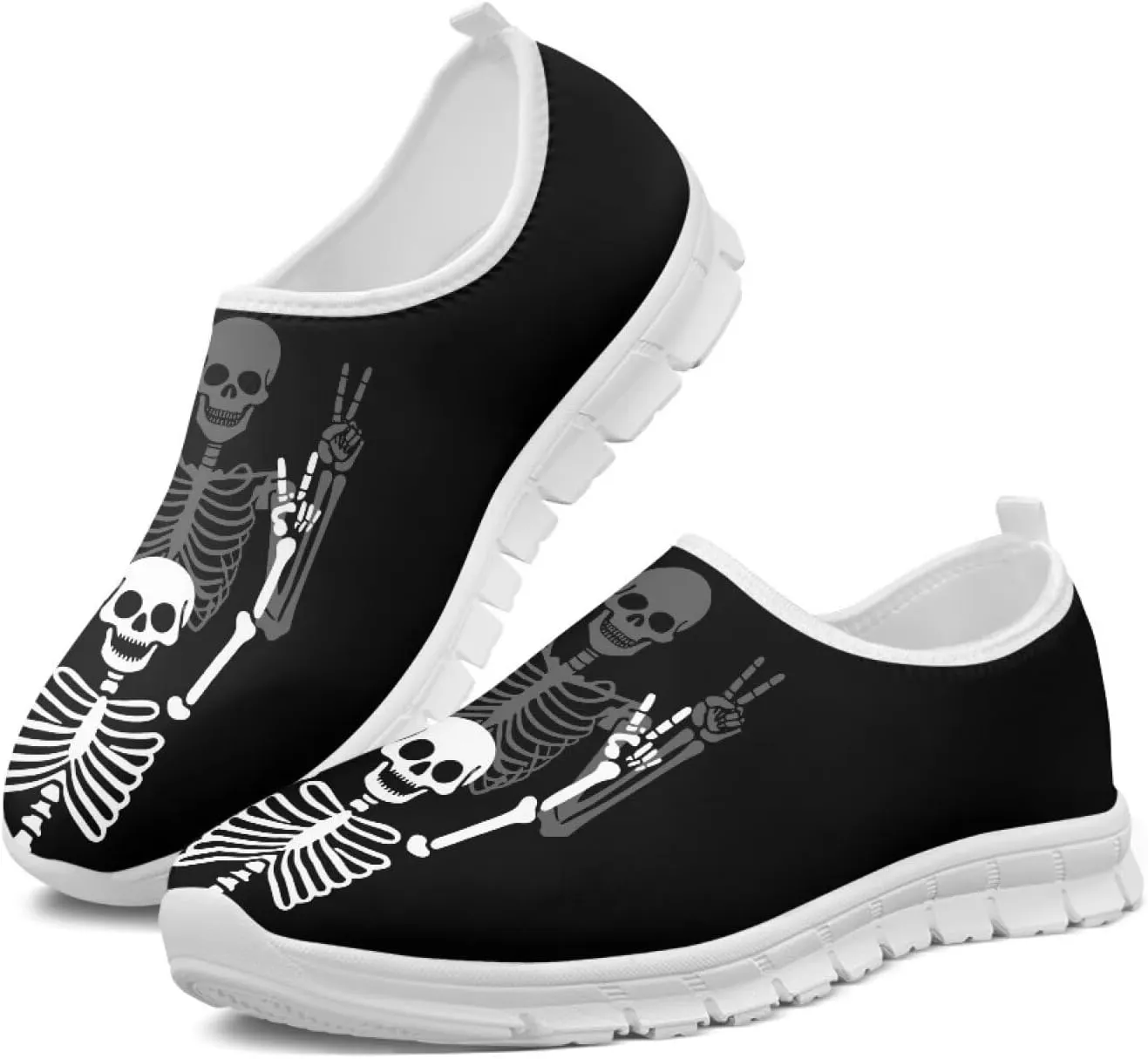 Pxjivorg Women's Art Painted Travel Shoes Shoes Slip On Casual Mesh Loafers Lightweight Comfort Fashion Outdoor Sneaker for Ladies US Size 5.5-11.5