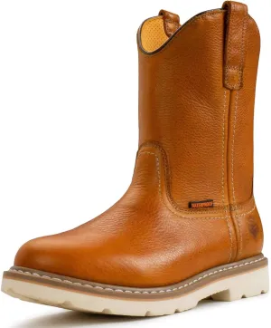 SUREWAY 10in Mens Soft/Steel Toe Waterproof Wellington Work Boot,Heavy Duty Pull On Leather Work Boots,Goodyear Welted,Full Grain Leather,Industrial Safety boot Classic Cowboy Boot,EH Rated SUREWAY 10in Mens Soft/Steel Toe Waterproof Wellington Work Boot,Heavy Duty Pull On Leather Work Boots,Goodyear Welted,Full Grain Leather,Industrial Safety boot Classic Cowboy Boot,EH Rated