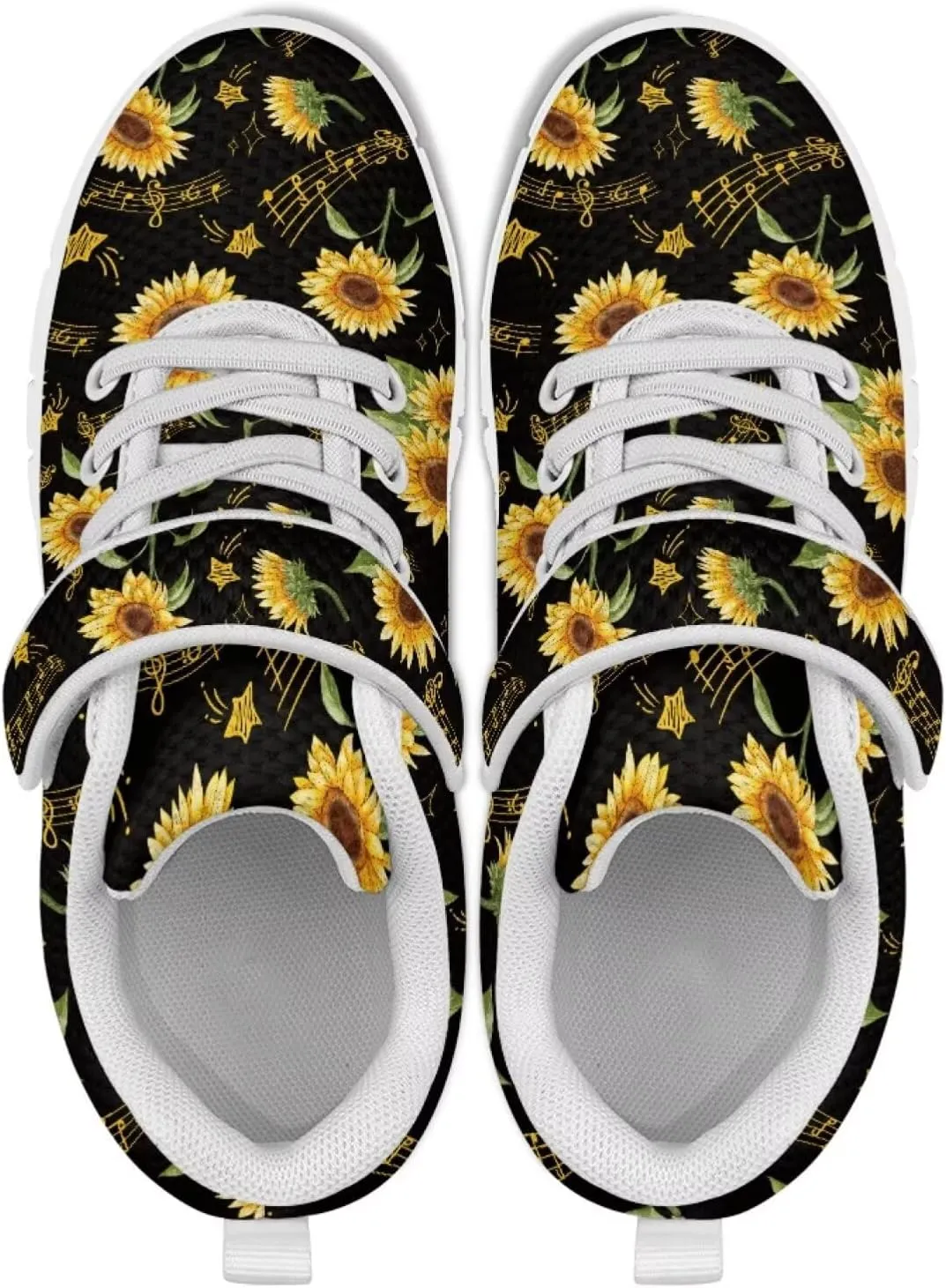SYtrade Kids Cute Sneakers for Girls Lightweight Walking Shoes White Sole