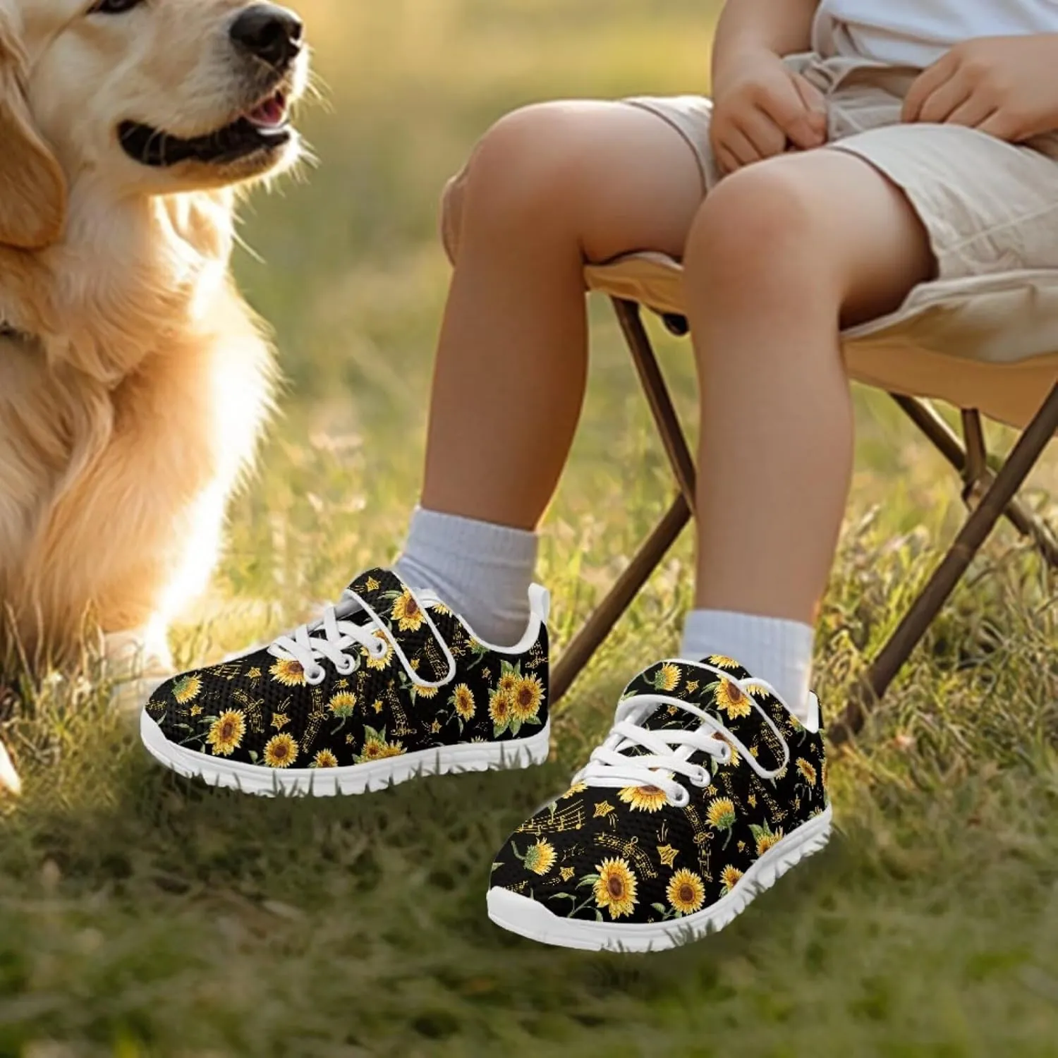 SYtrade Kids Cute Sneakers for Girls Lightweight Walking Shoes White Sole