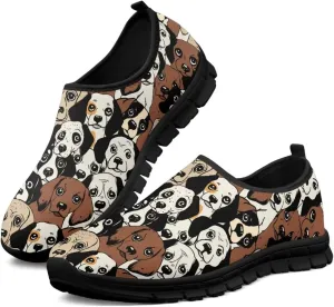 Women's Fashion Casual Slip-On Low Top Shoes Women Non-Slip Breathable Walking Loafers Workout Tennis Shoes for Women US 5.5-11.5
