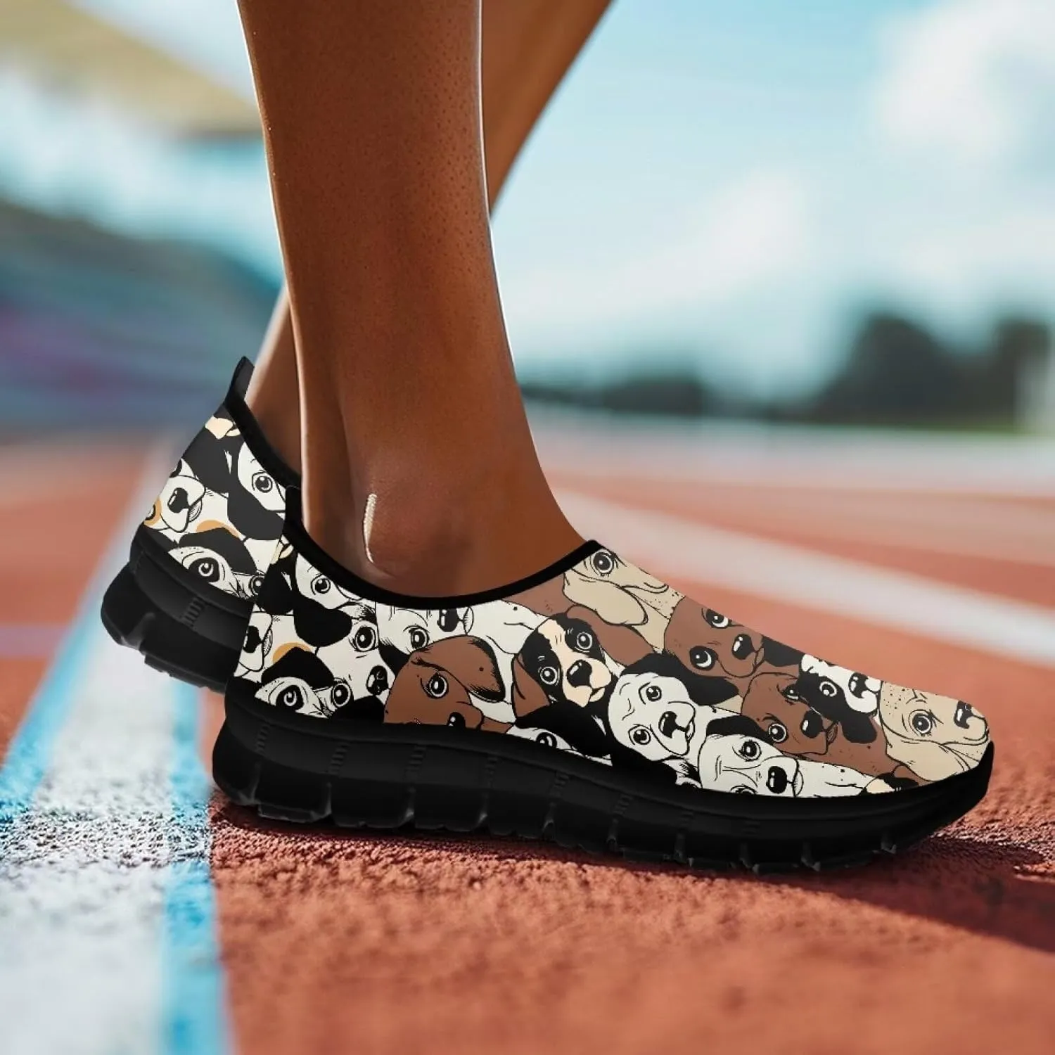 Women's Fashion Casual Slip-On Low Top Shoes Women Non-Slip Breathable Walking Loafers Workout Tennis Shoes for Women US 5.5-11.5