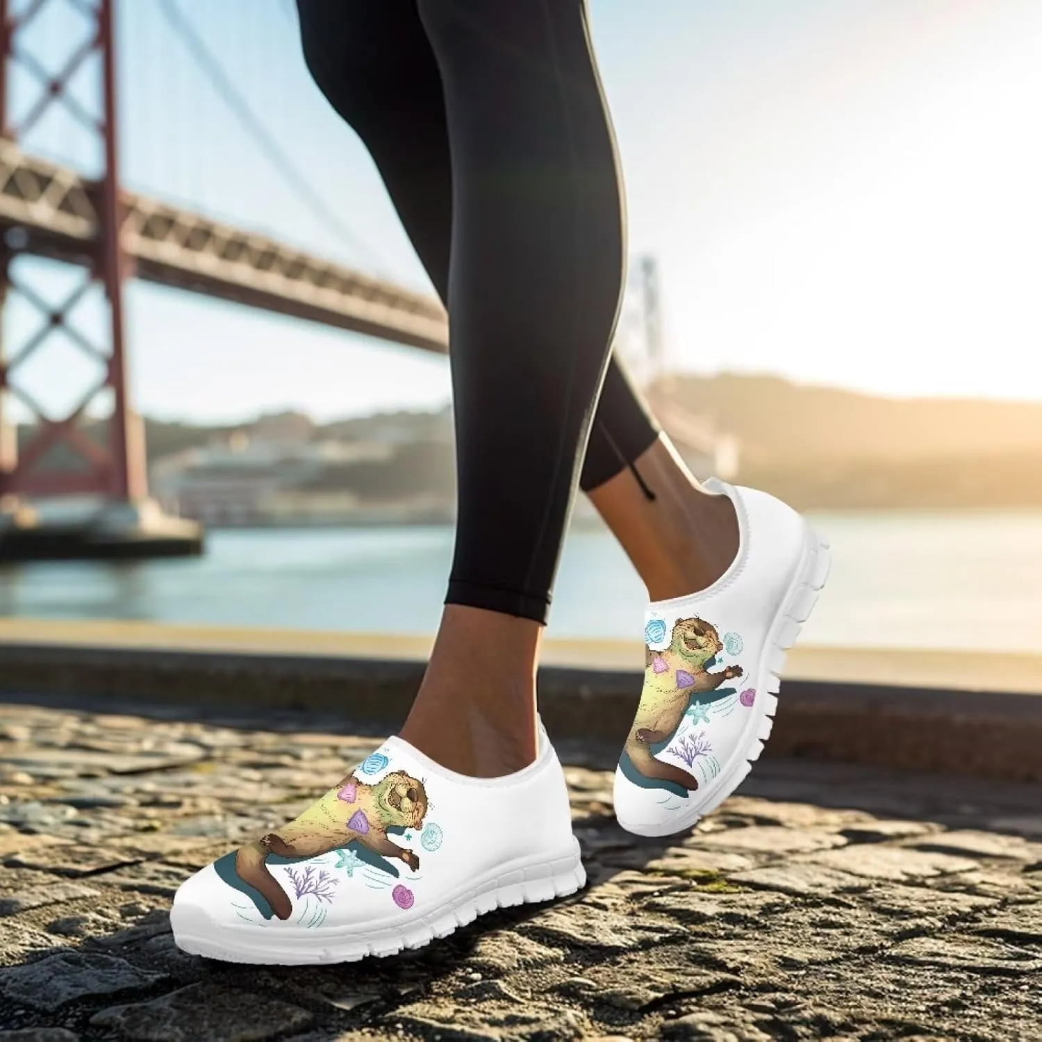 Women's Slip-On Shoes Walking Non-Slip Shoes Casual Fashion Loafers Low Top Work Sneakers Workout Shoes for Women US 5.5-11.5